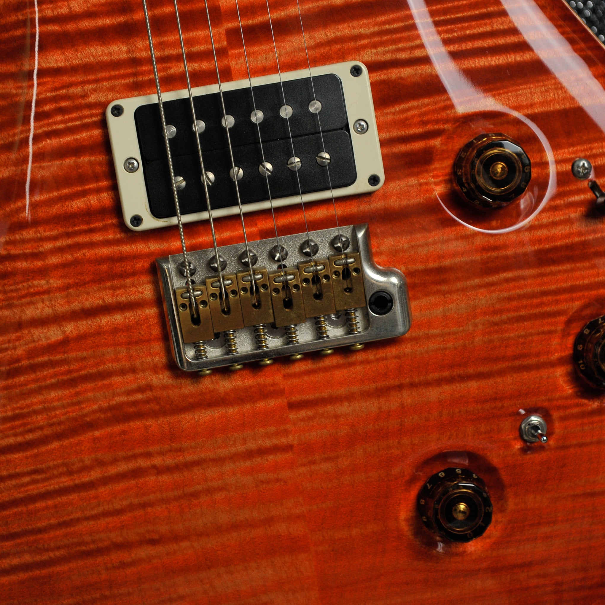 PRS 2015 Custom P22 Piezo 10 Top Blood Orange w/Case