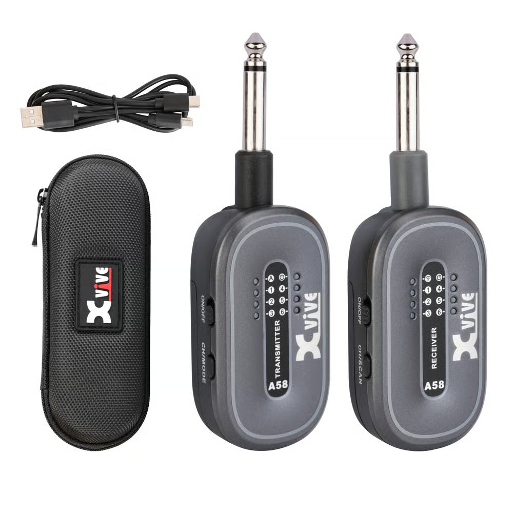 Xvive A58 Guitar Wireless System 3.8GHZ Black