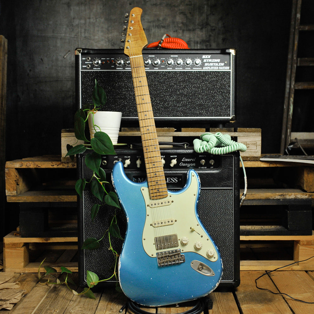 Xotic California Classic XSC-2 Medium Aged Lake Placid Blue Electric Guitar #4074