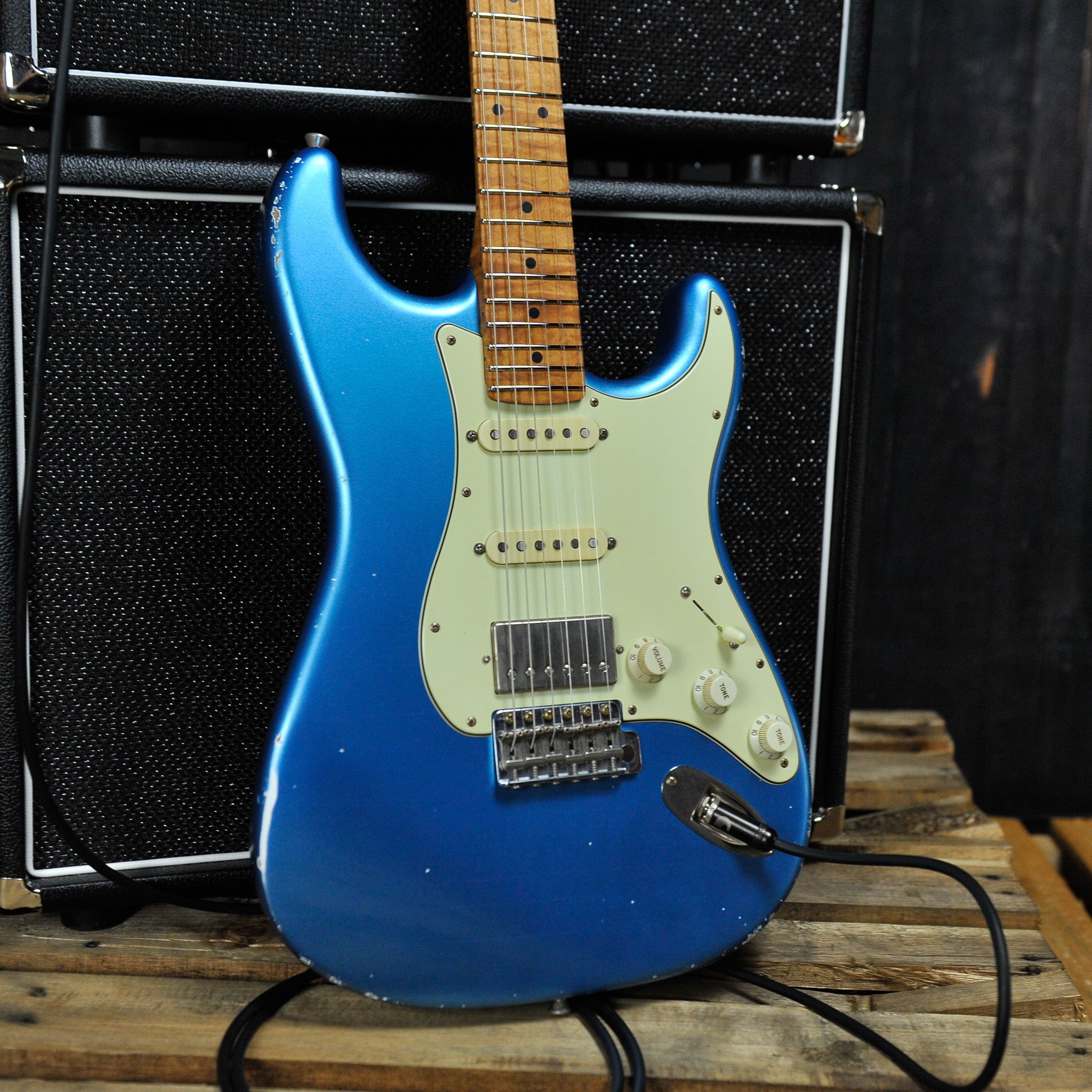 Used Xotic California Classic XSC-2 Lake Placid Blue Heavy Aged