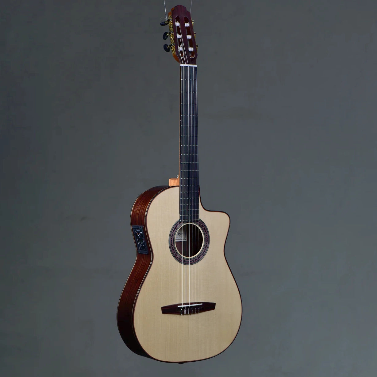 Altamira FZ-3 Fusion Series Crossover Solid Rosewood Classical Electric Guitar w/Bag