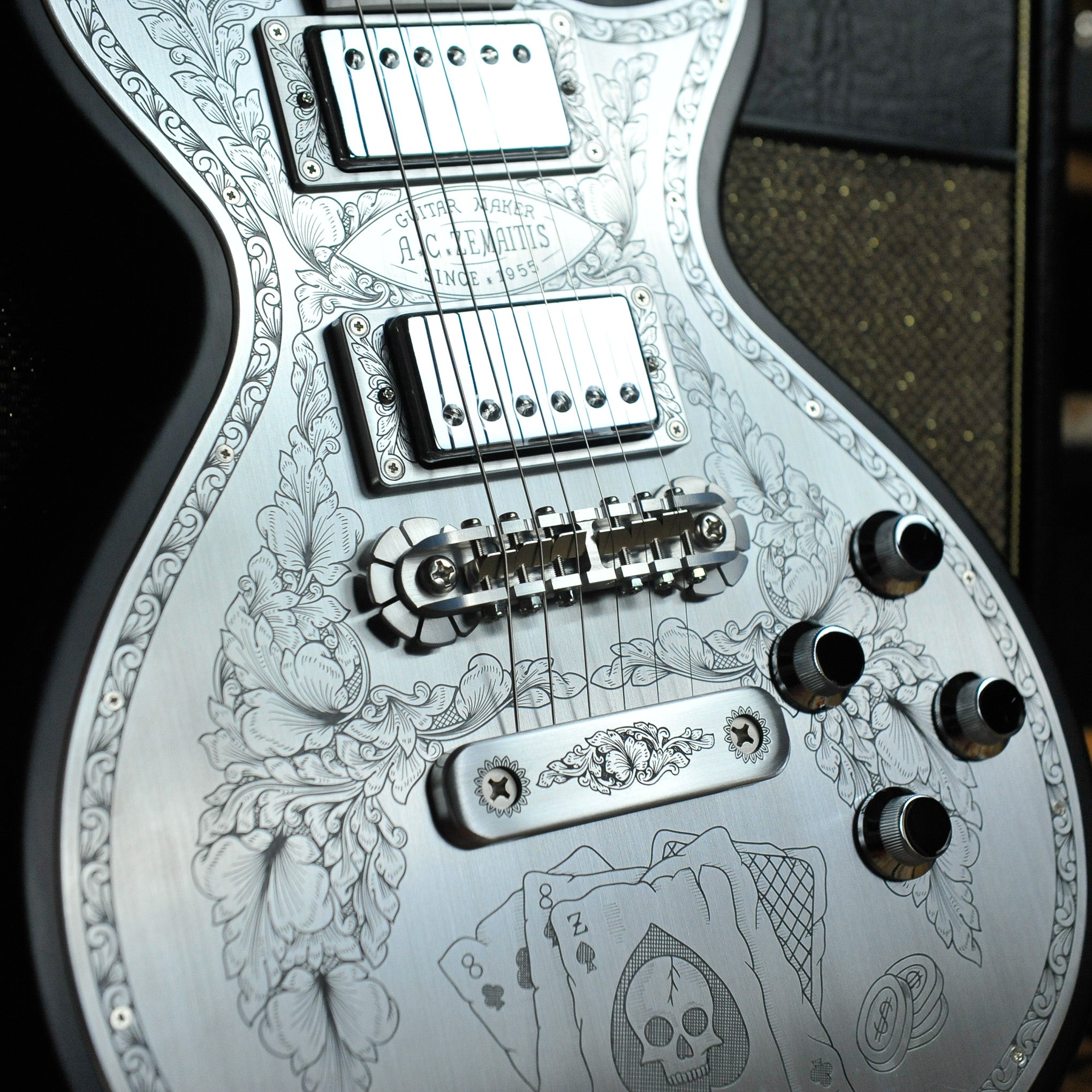 Zemaitis MFG-AC-24-AS & 8s Aces and Eights Electric Guitar
