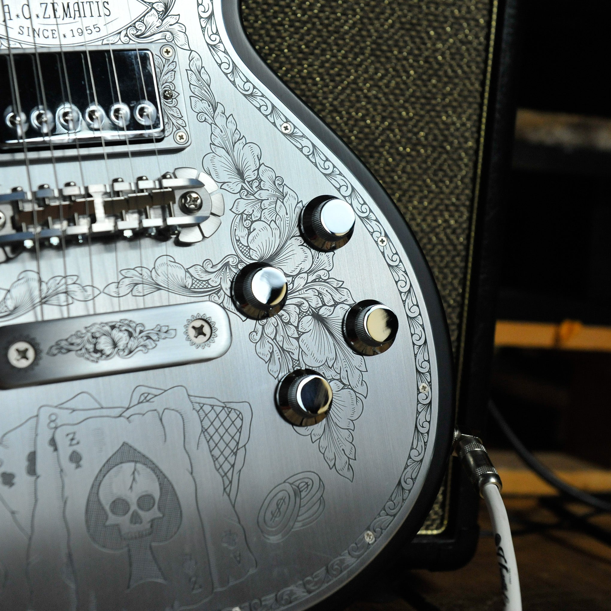 Zemaitis MFG-AC-24-AS & 8s Aces and Eights Electric Guitar