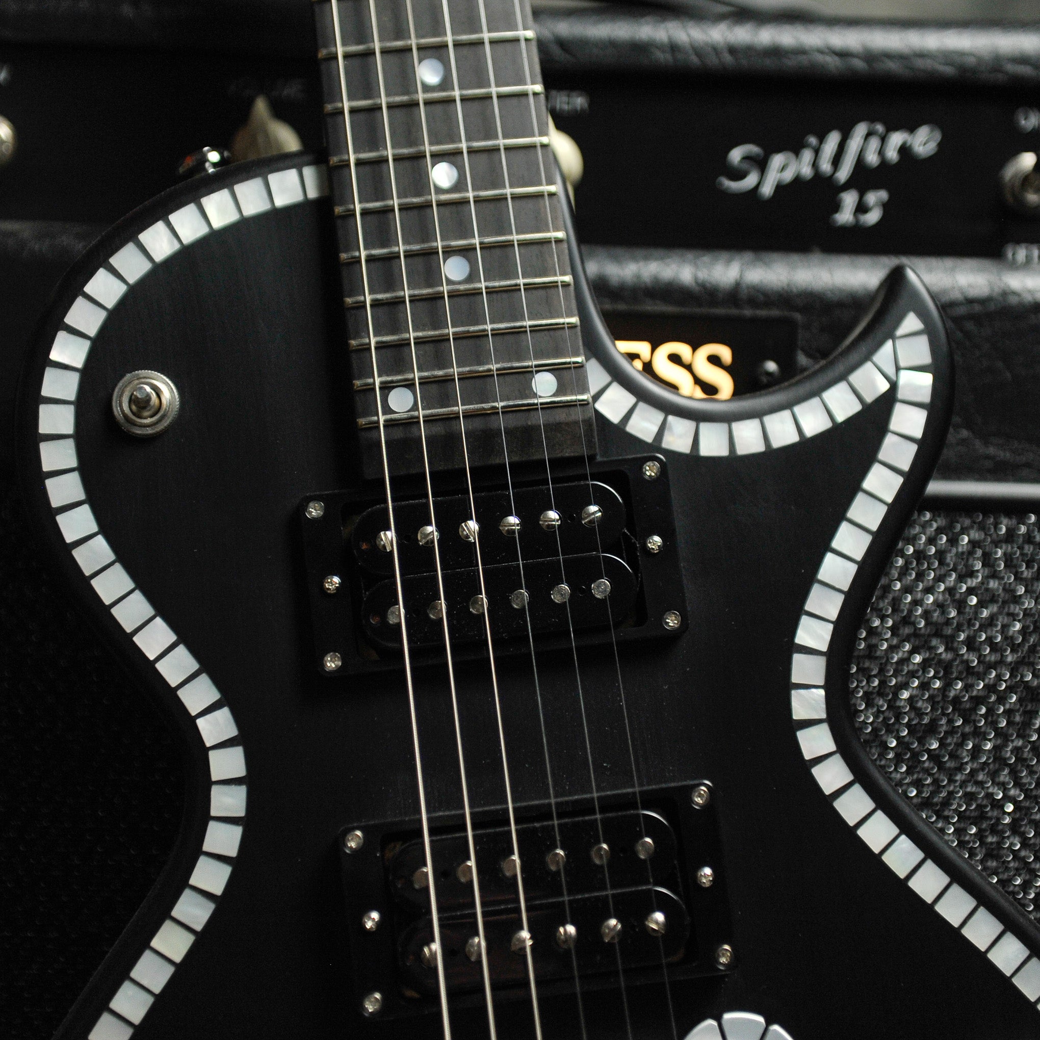 Zemaitis IFG-AC-24 Black P Diamond Inlay Electric Guitar
