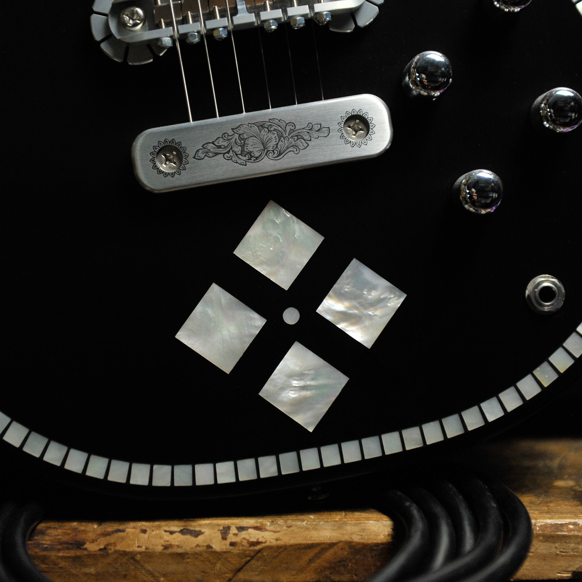 Zemaitis IFG-AC-24 Black P Diamond Inlay Electric Guitar