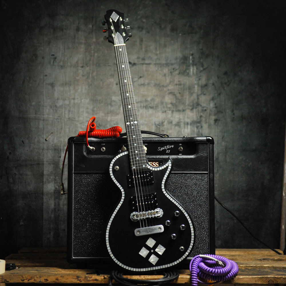 Zemaitis IFG-AC-24 Black P Diamond Inlay Electric Guitar
