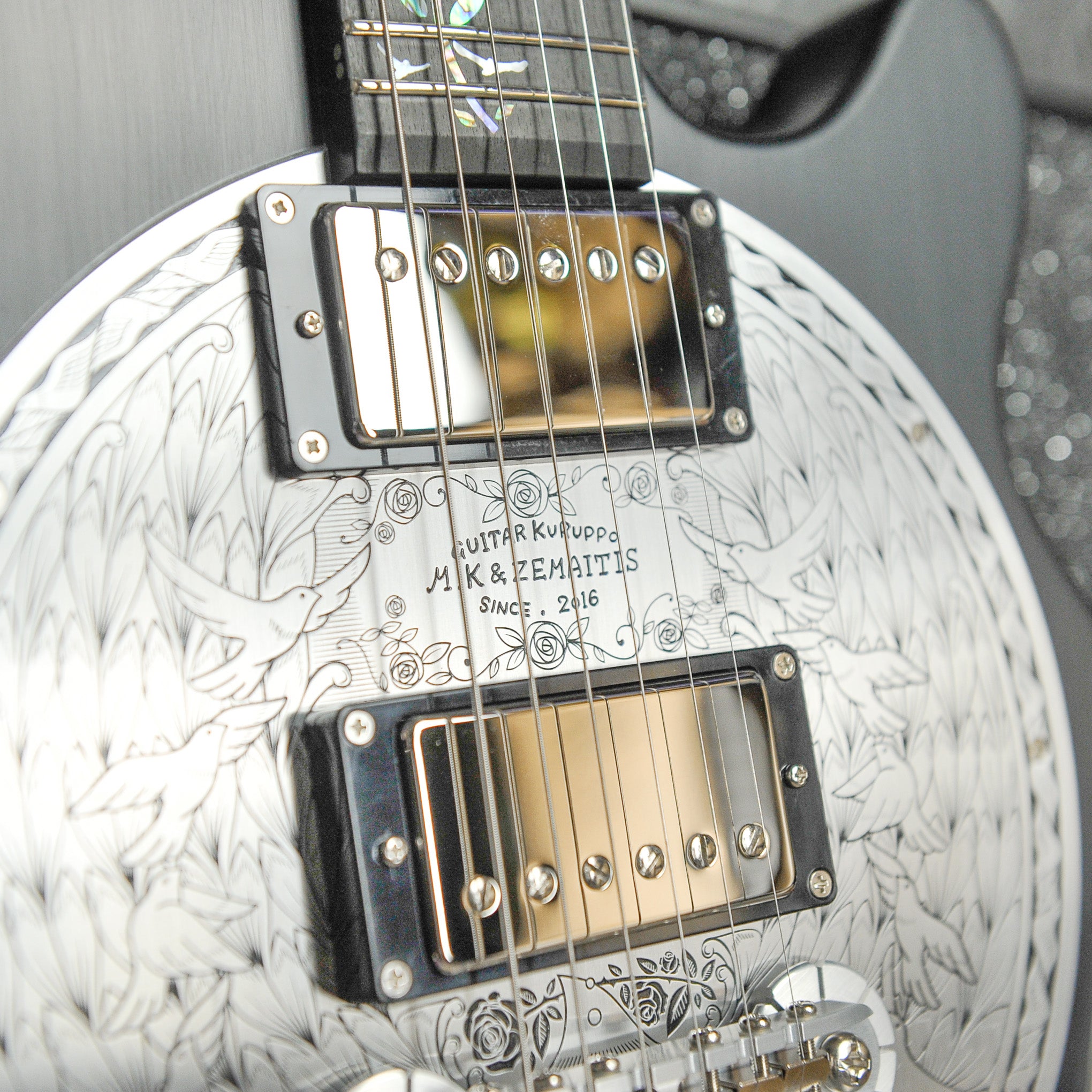 Zemaitis Starry Pigeons Etched Disc Limited Edition Electric Guitar