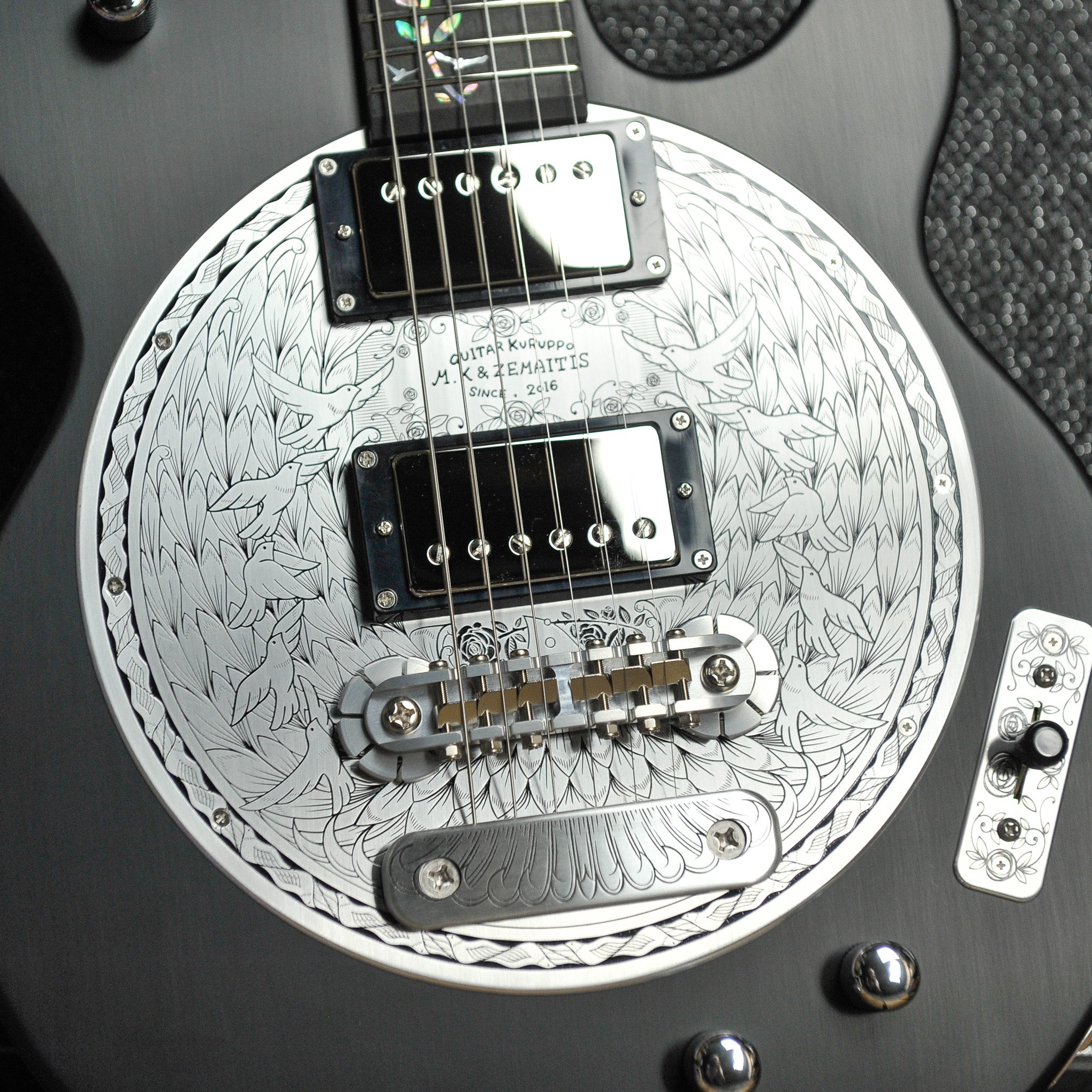Zemaitis Starry Pigeons Etched Disc Limited Edition Electric Guitar