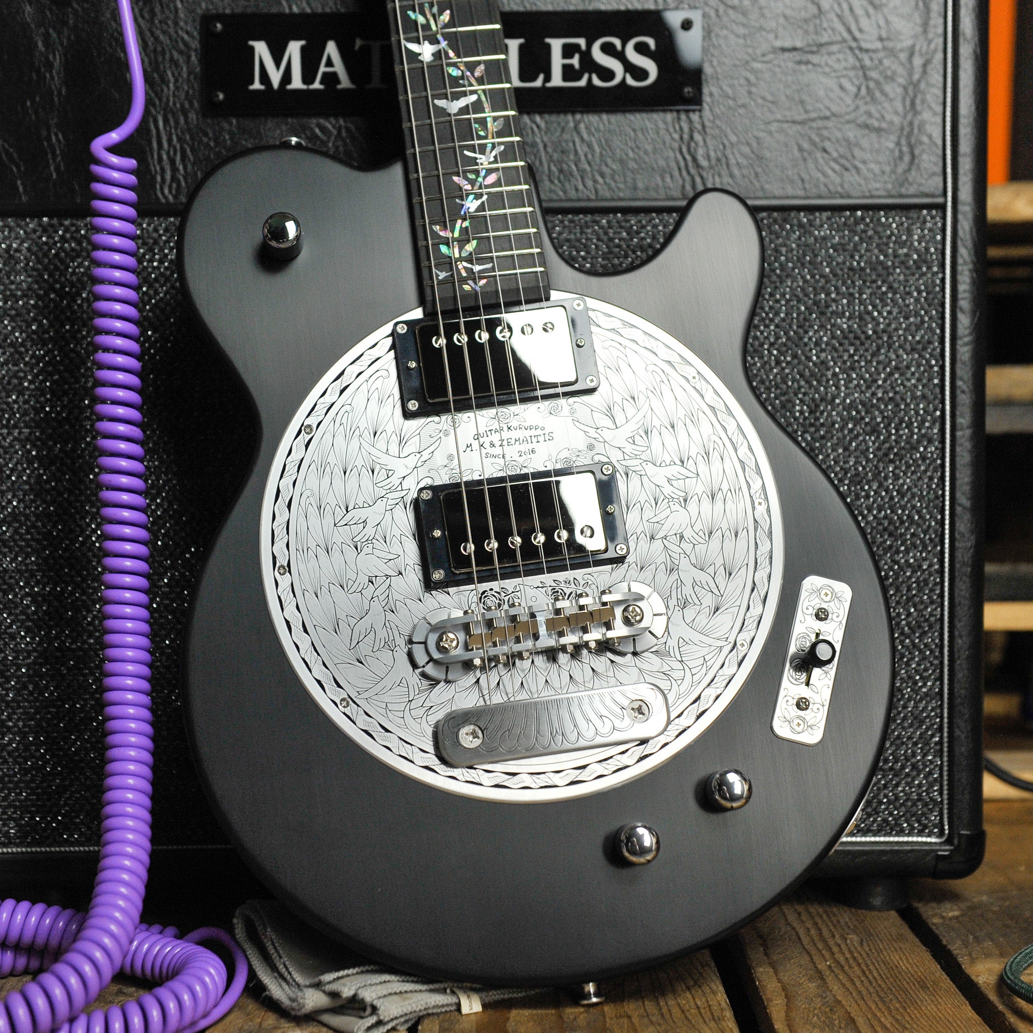 Zemaitis Starry Pigeons Etched Disc Limited Edition Electric Guitar