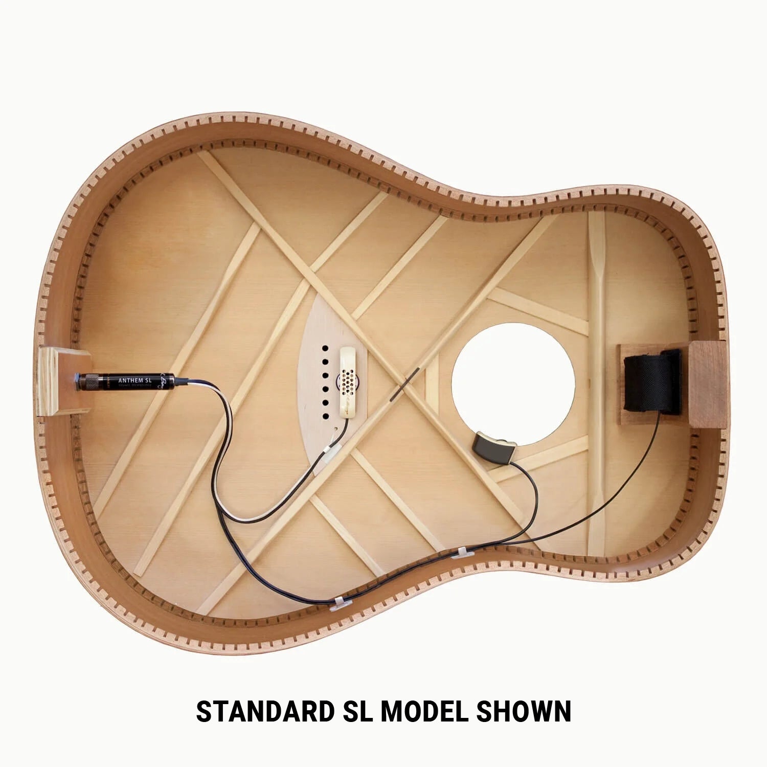 LR Baggs Anthem Acoustic Guitar Pickup - Split Saddle - Microphone System