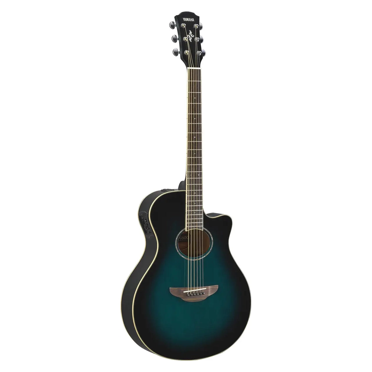 Yamaha APX600 Thinline Acoustic Electric Guitar Oriental Blue Burst