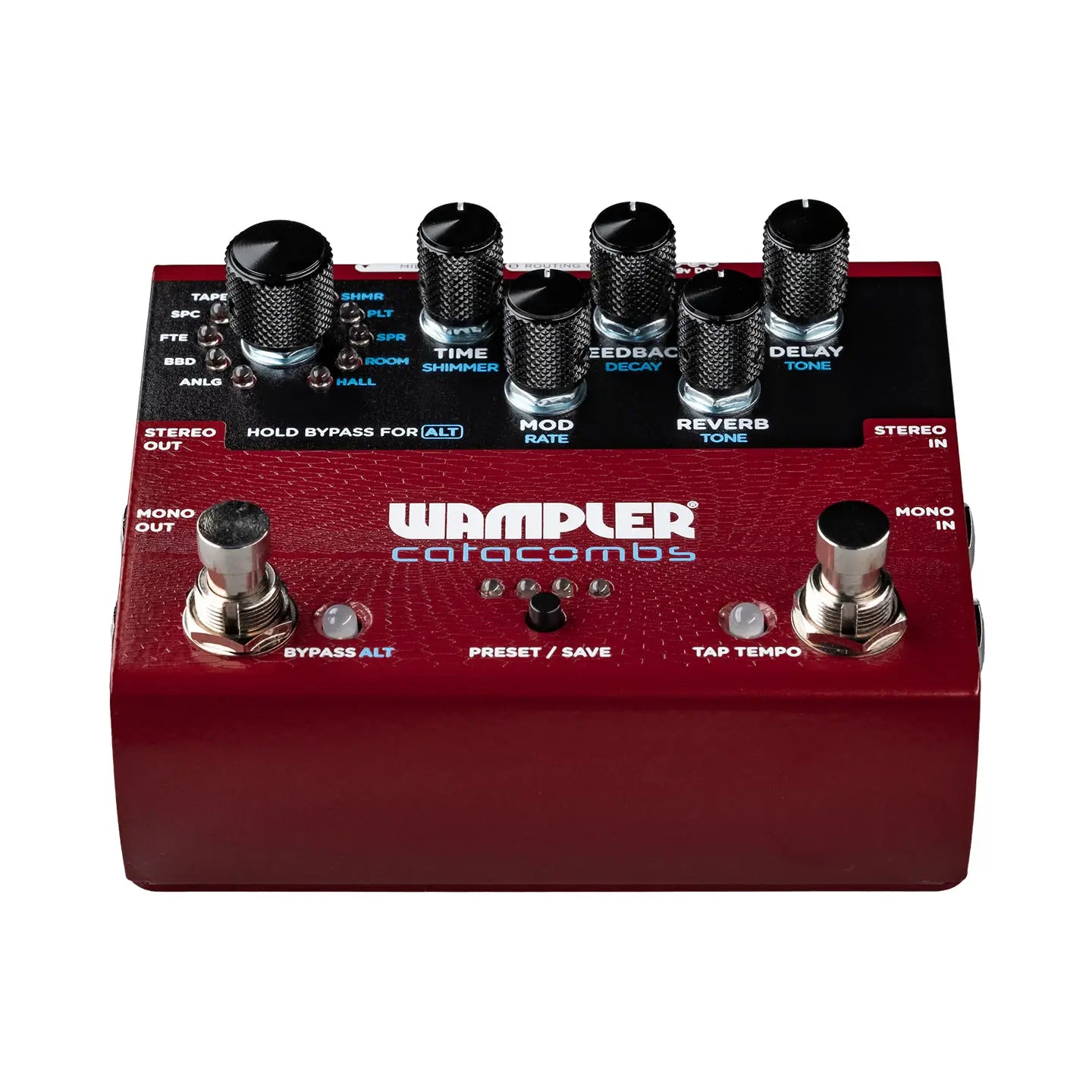 Wampler Catacombs Reverb and Delay in a Compact Pedal