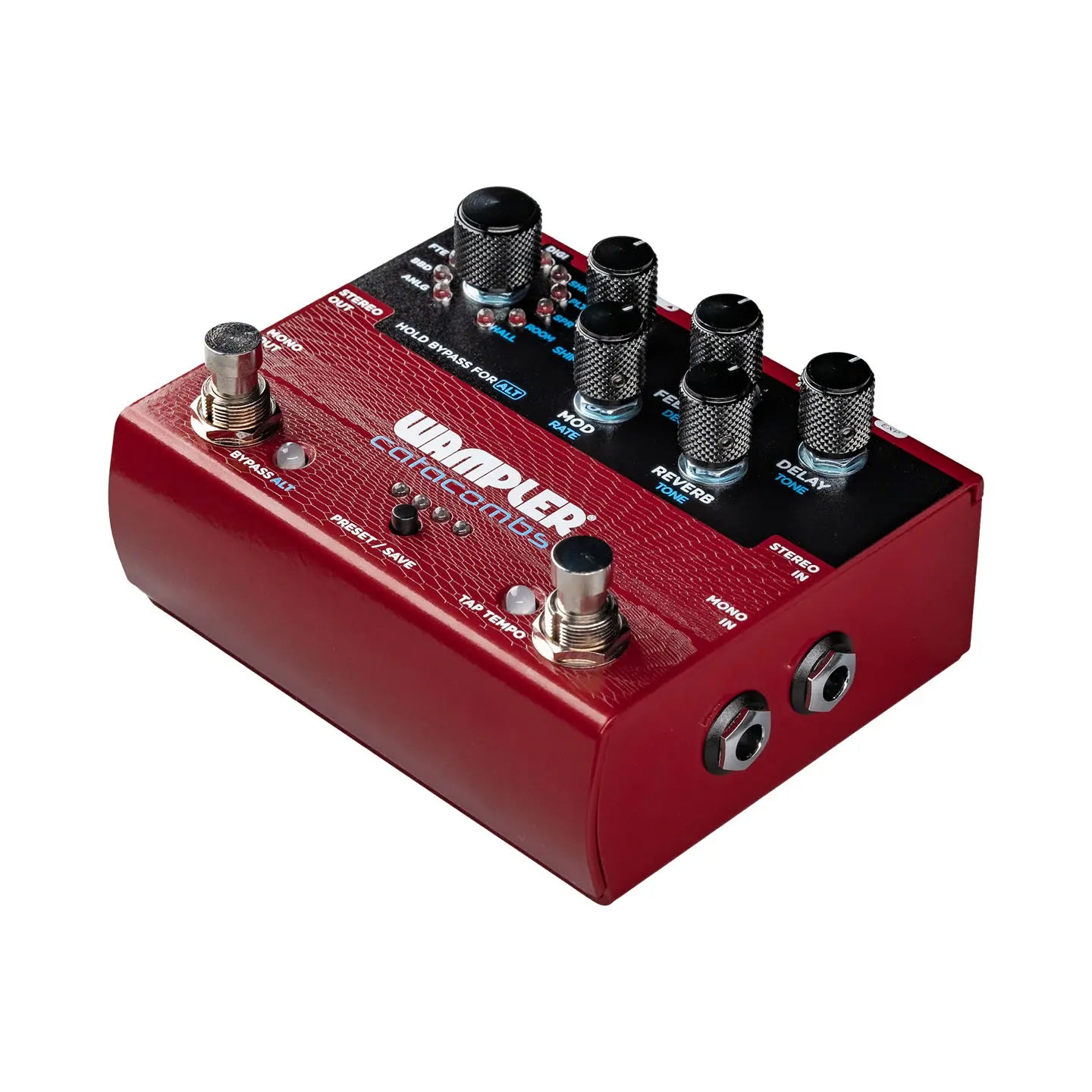 Wampler Catacombs Reverb and Delay in a Compact Pedal