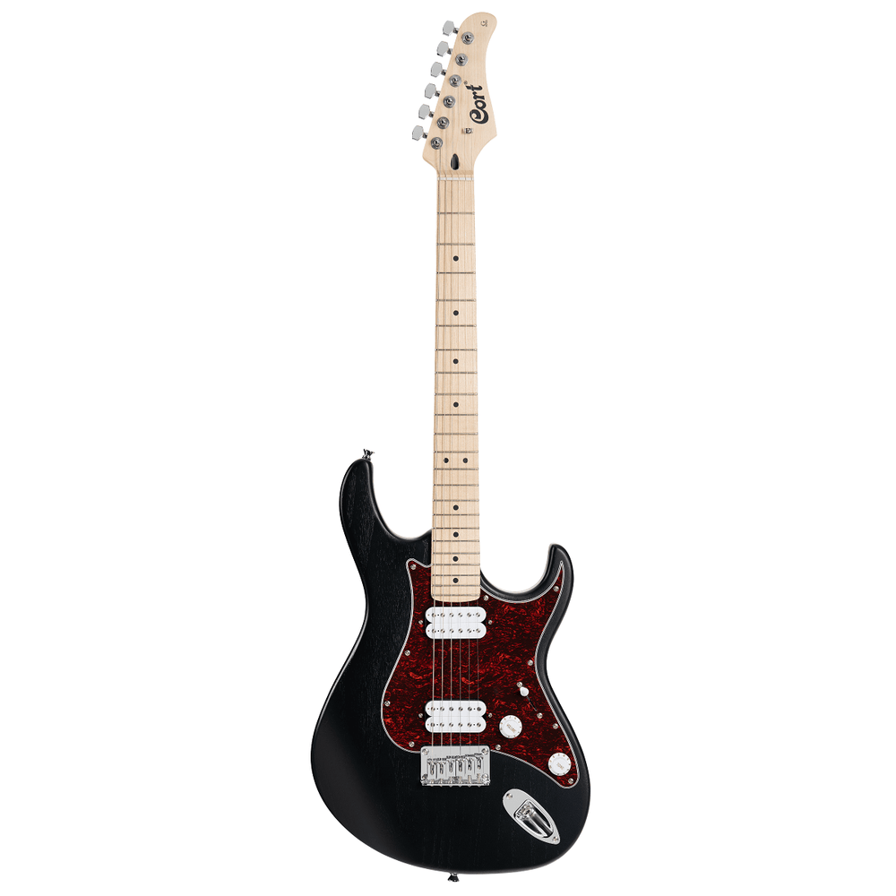 Cort G100 HH Electric Guitar, Open Pore Black