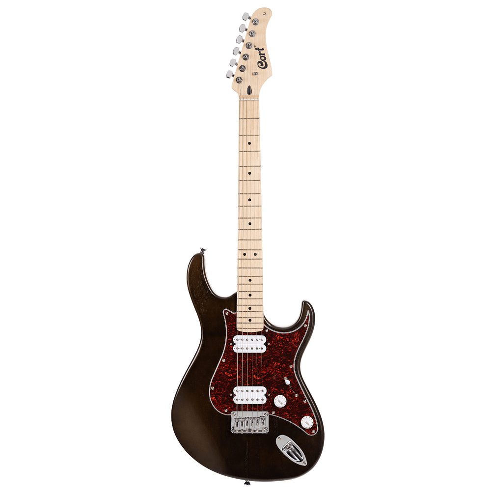Cort G100 HH Electric Guitar, Open Pore Black Cherry