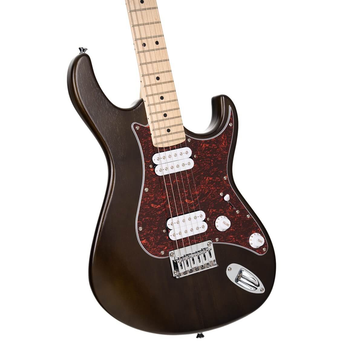 Cort G100 HH Electric Guitar, Open Pore Black Cherry