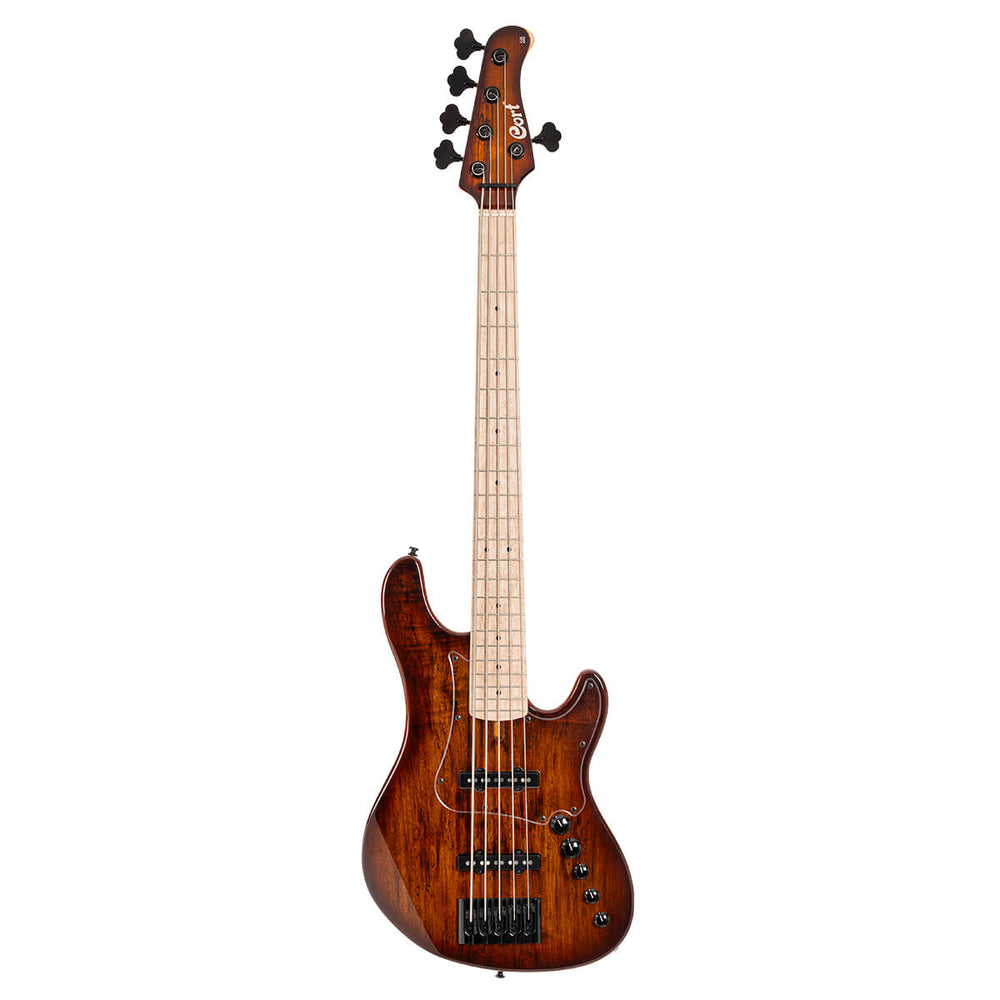 Cort GB-Fusion 5 String Bass - Antique Brown Burst w/Bag