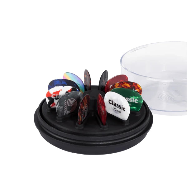 D'Addario Guitar Pick Holder 360, Case for Up to 12 Picks