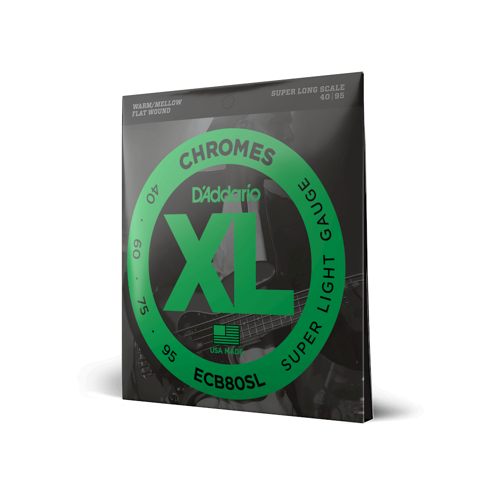 D'Addario ECB Chromes Flatwound Bass Guitar Strings