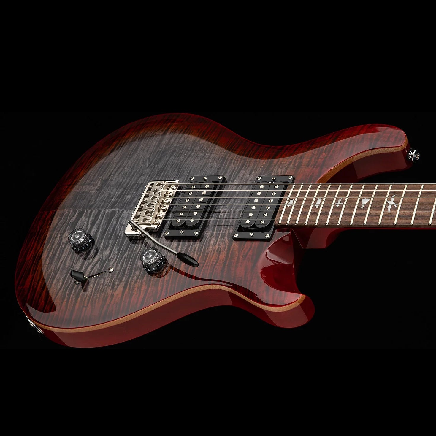 PRS SE Custom 24 Charcoal Cherry Burst  w/Bag