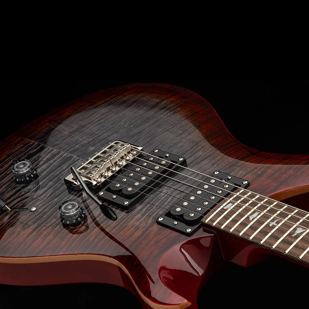 PRS SE Custom 24 Charcoal Cherry Burst  w/Bag