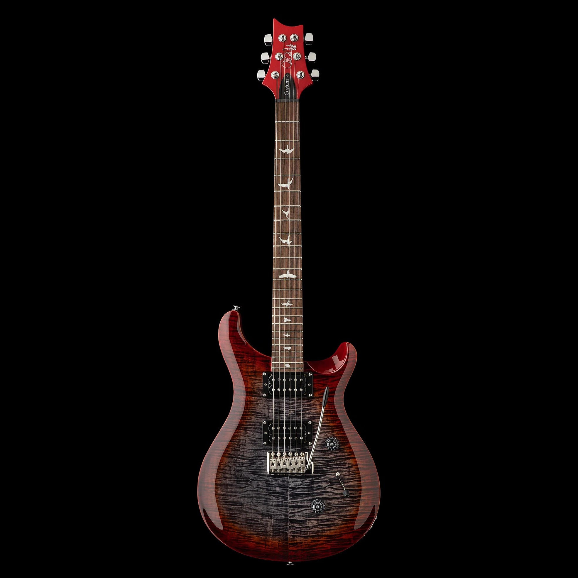 PRS SE Custom 24 Charcoal Cherry Burst  w/Bag