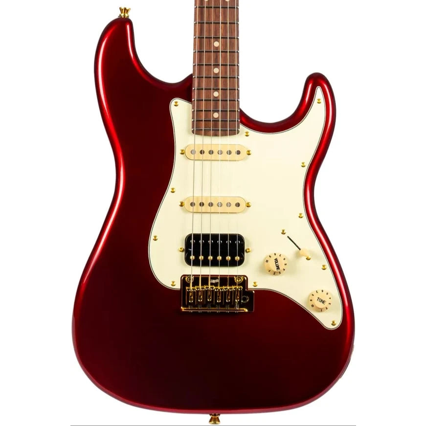 Jet JS-480-WR-G HSS, Roasted Maple, Rosewood Fingerboard, Wine Red Gold Hardware Electric Guitar