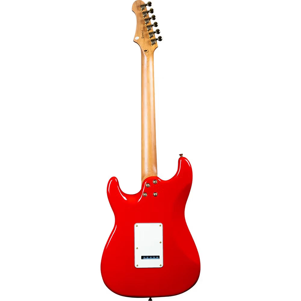 Jet JS-400-CRD HSS, Roasted Maple, Coral Red Electric Guitar