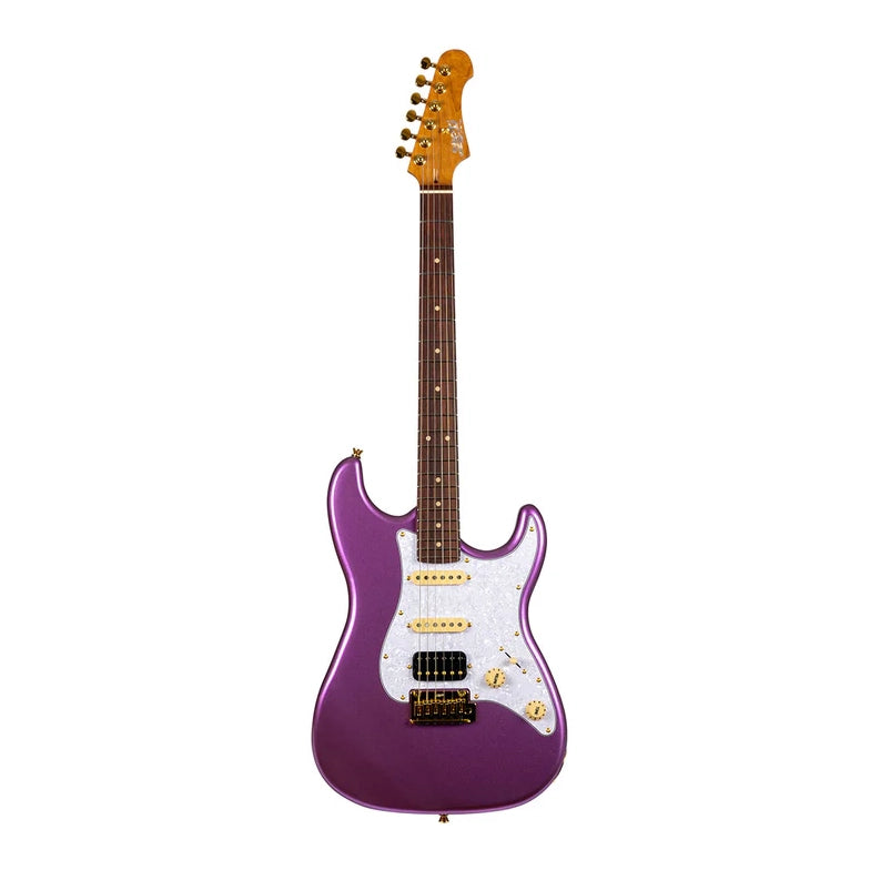 Jet JS-480-VI-G HSS, Roasted Maple, Rosewood Fingerboard, Violet Gold Hardware Electric Guitar