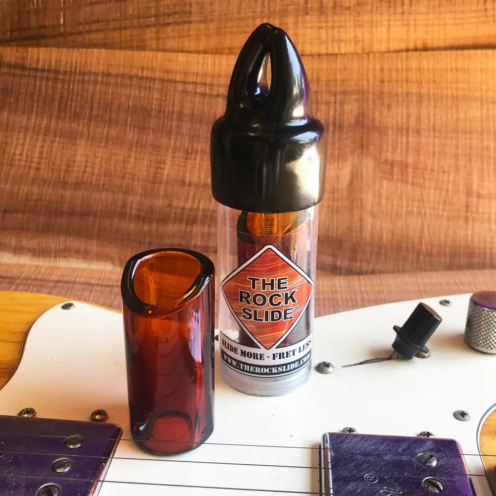 Rock Slide Medium Moulded Glass Amber