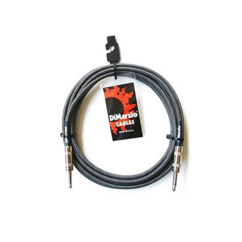 DiMarzio EP1700 Braided Instrument Cables 18-foot Black/Gray Straight-Straight