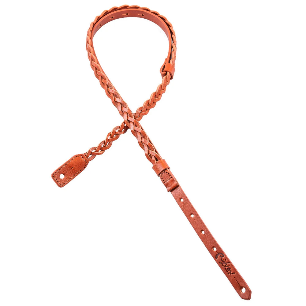 Right On Ukulele/Mandolin Plait Strap Tan