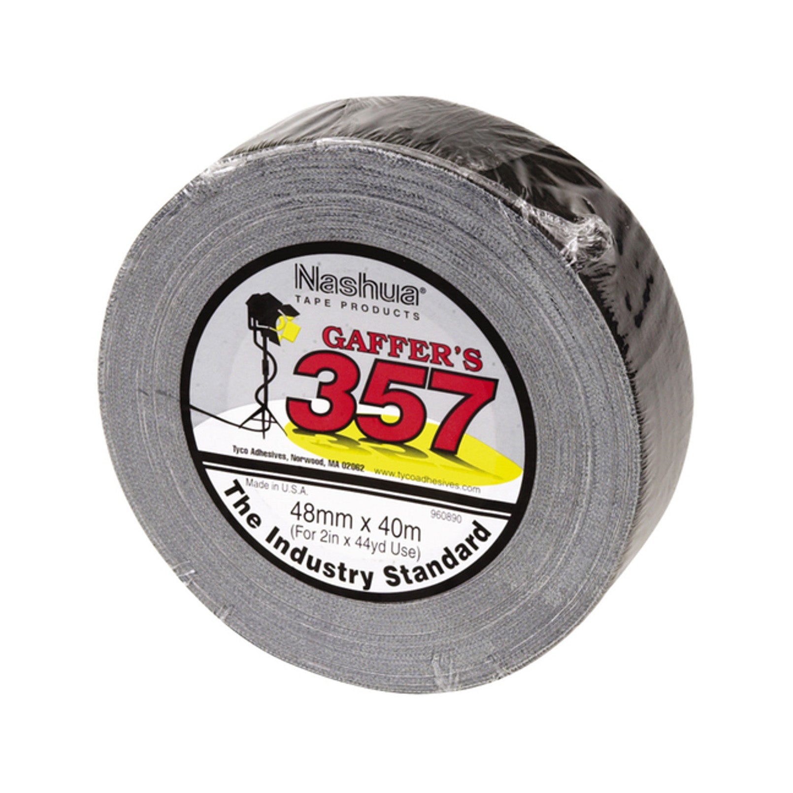 Nashua 357 Black Gaffer Tape 48mm x 40m Roll