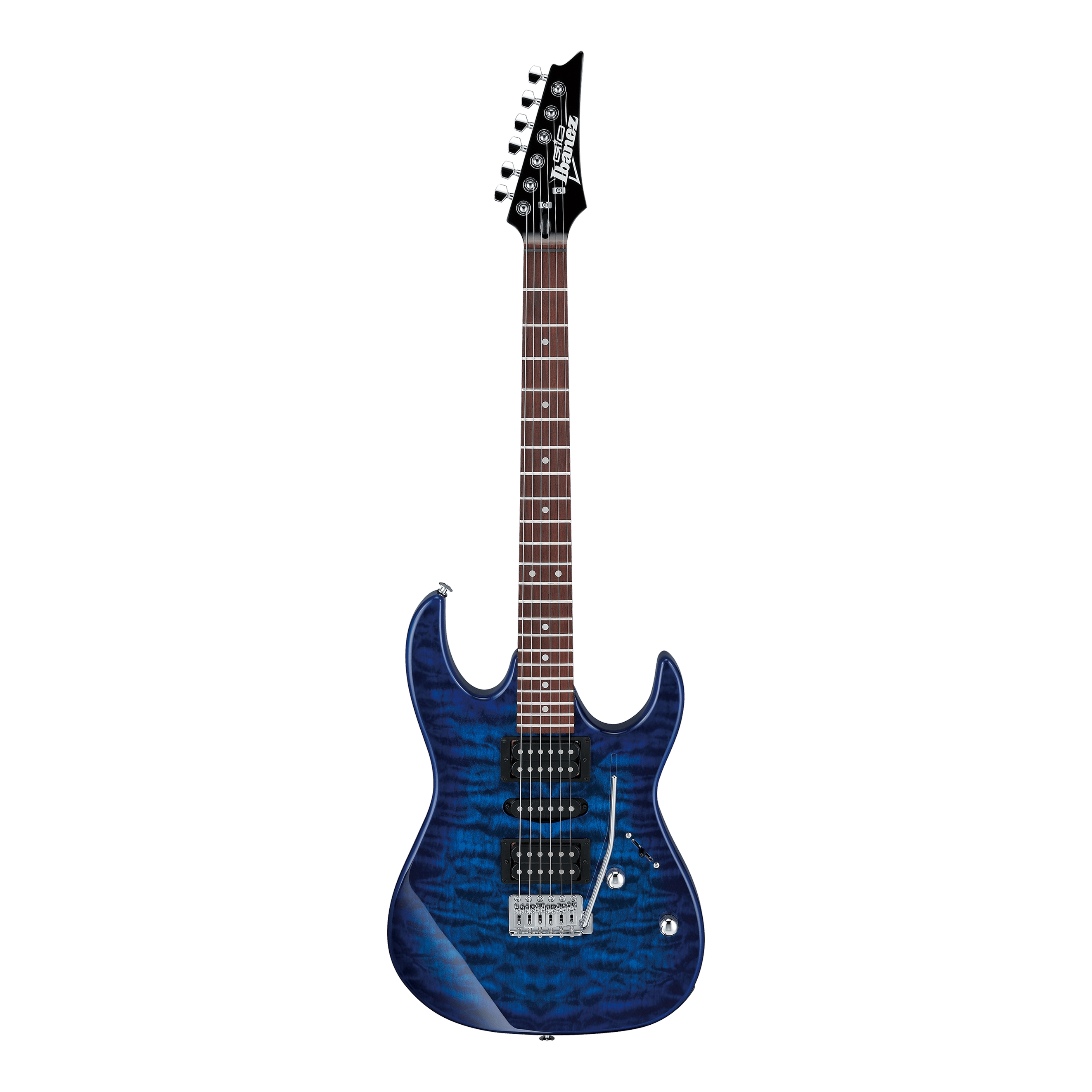 Ibanez GRX70QA TBB Electric Guitar (Transparent Blue Burst)