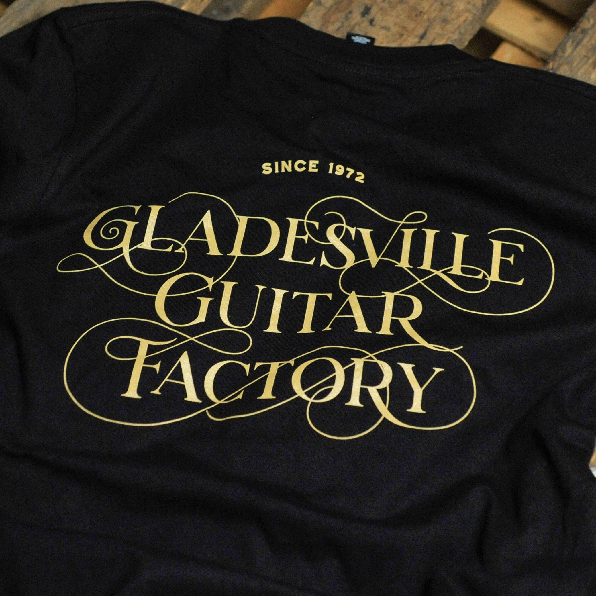 Guitar Factory String Script Tee