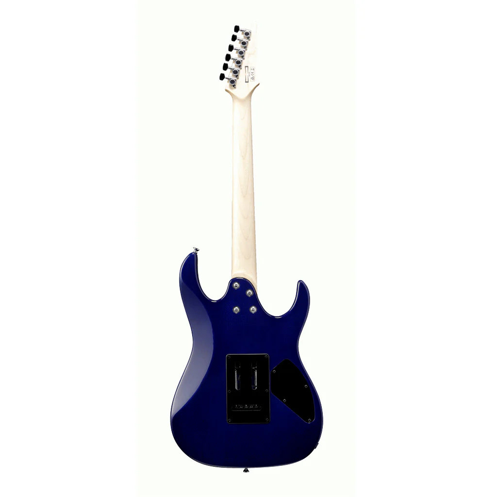 Ibanez RX70QAL Left-Handed Electric Guitar in Transparent Blue Burst