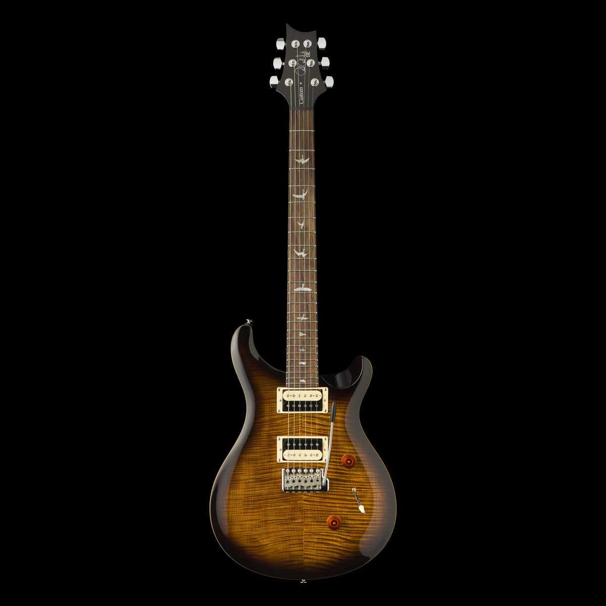 PRS SE Custom 24 Black Gold Burst Electric Guitar