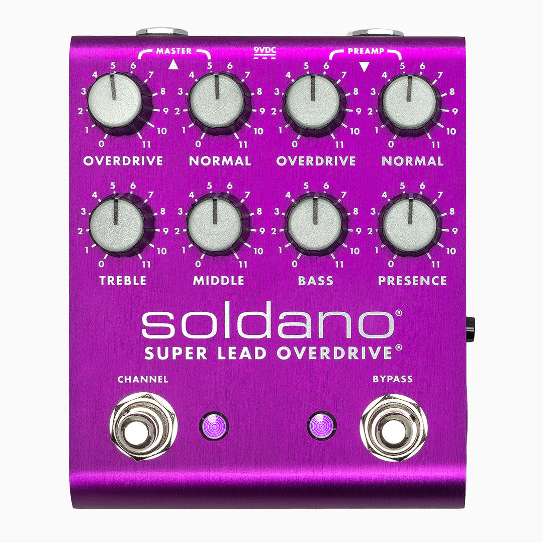 Soldano SLO PLUS Custom Purple Dual-Channel Crunch and Overdrive Pedal