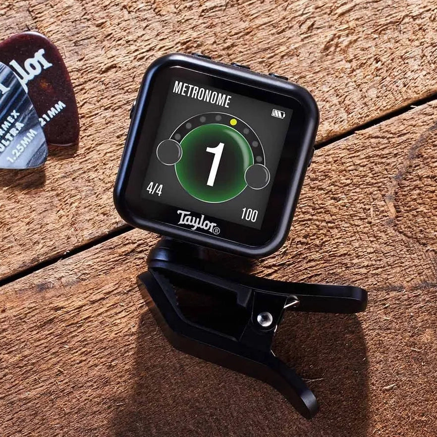 Taylor Beacon Clip-On Guitar Tuner w/ Metronome Timer Countdown & Flashlight