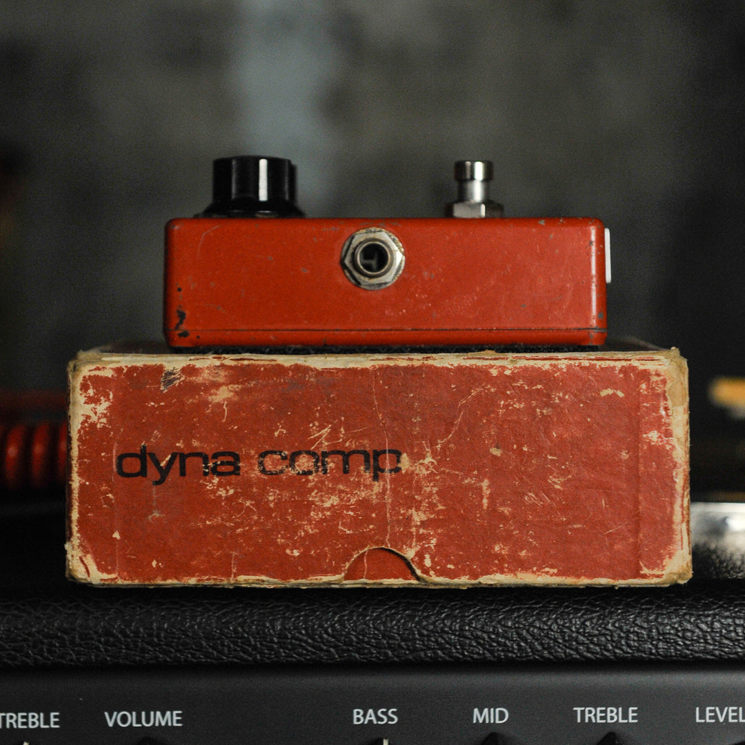 MXR Dyna Comp Early 80s Block Logo with Original Box - Used