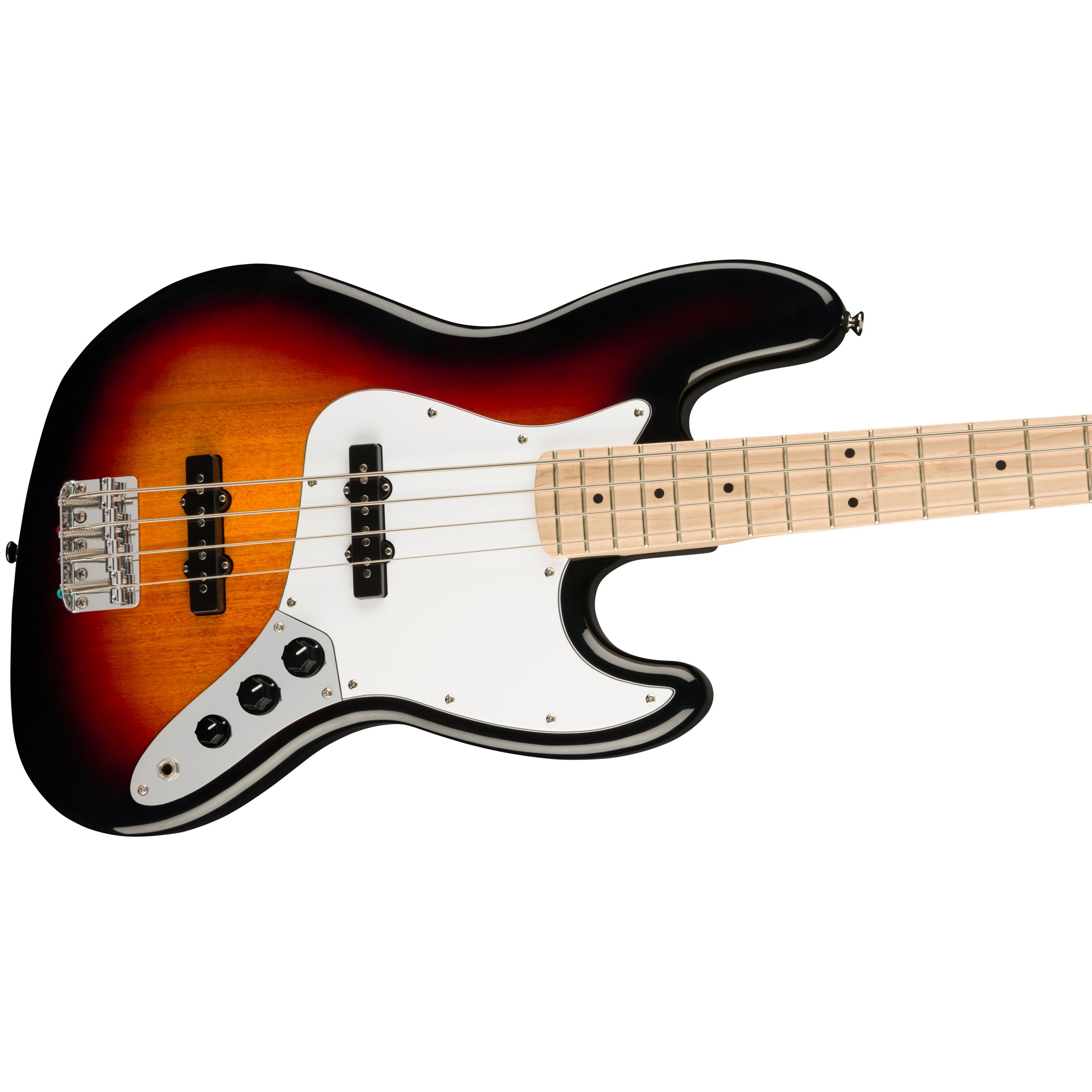 Squier Affinity Series™ Jazz Bass® Maple Fingerboard, White Pickguard, 3-Color Sunburst