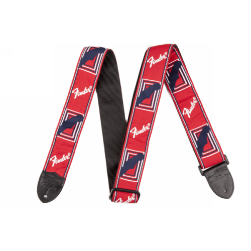 Fender 2 Monogrammed Guitar Strap RWB