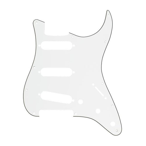 Fender Pickguard, Stratocaster® S/S/S, 11-Hole Mount, Parchment P/B/P, 3-Ply