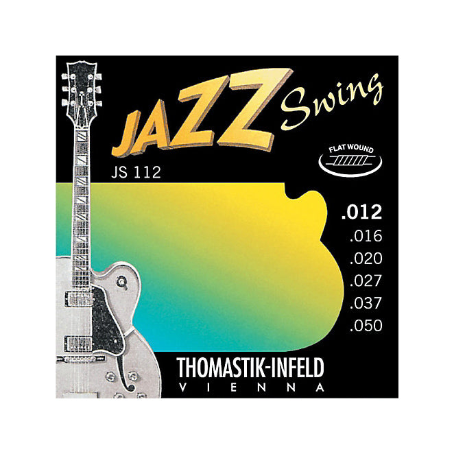 Thomastik Jazz-Swing Flatwound Electric Strings | Select Gauge JS112 | 12-50 Flatwound