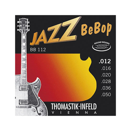 Thomastik Jazz-BeBop Roundwound Electric Strings | Select Gauge BB112 | 12-50 Roundwound