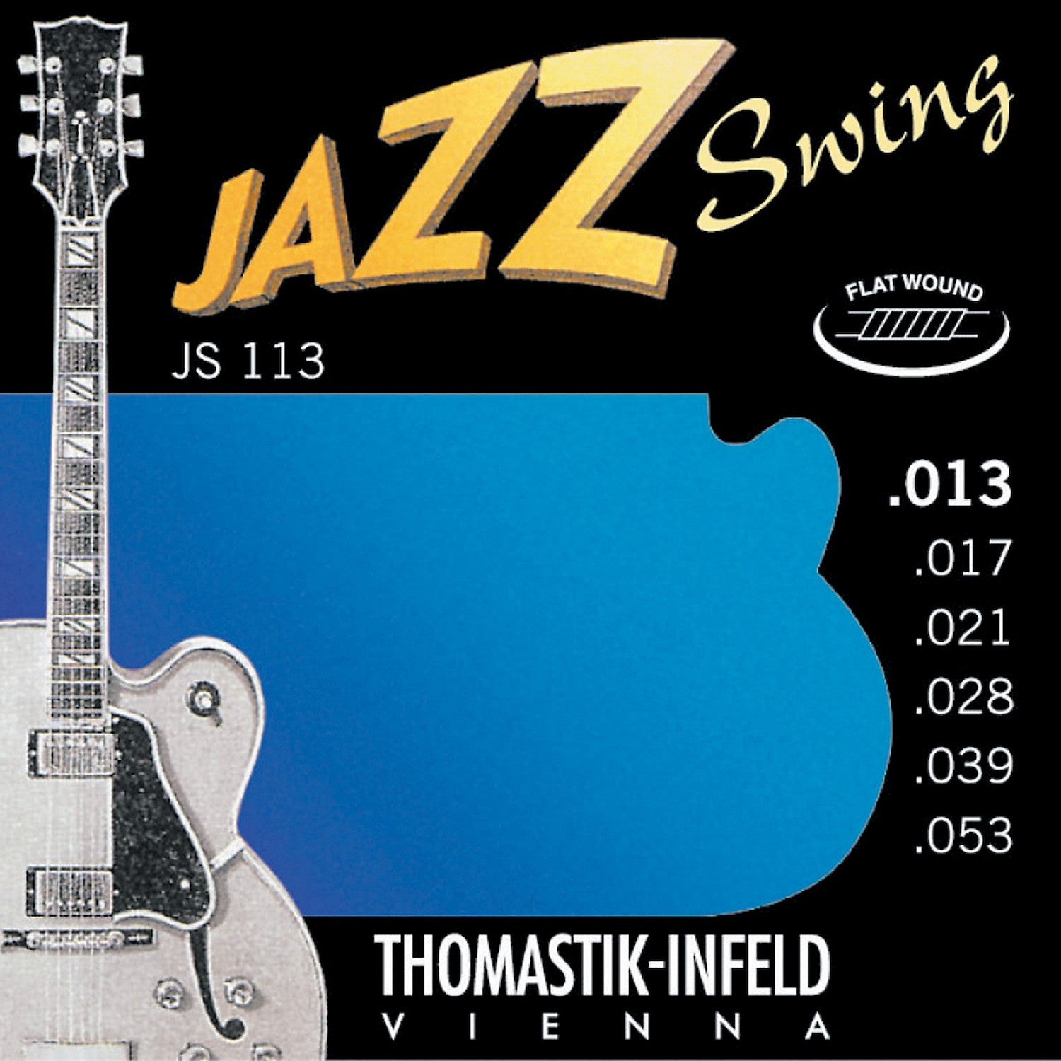 Thomastik Jazz-Swing Flatwound Electric Strings | Select Gauge JS113 | 13-53 Flatwound