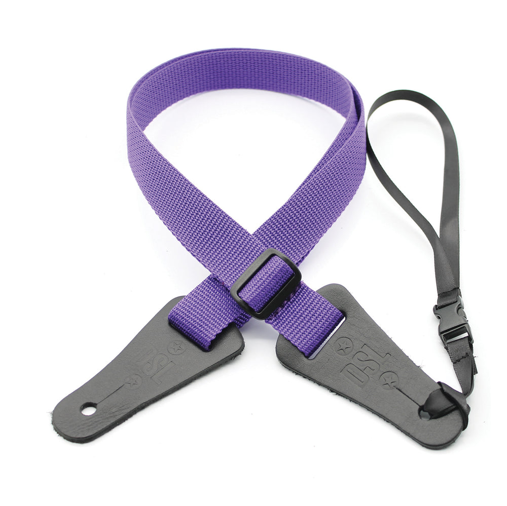 DSL 25mm Ukulele Poly Purple Strap