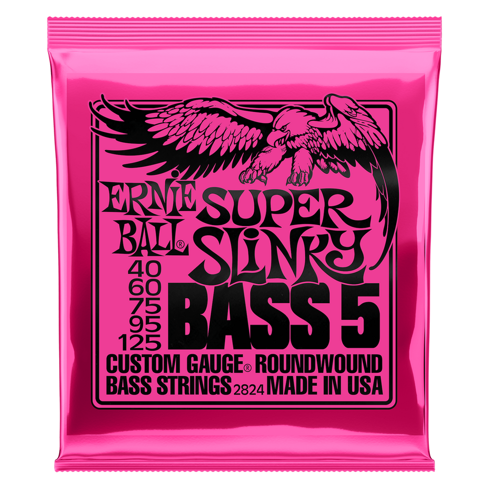 Ernie Ball 40-125 Super Slinky 5-String Bass Strings