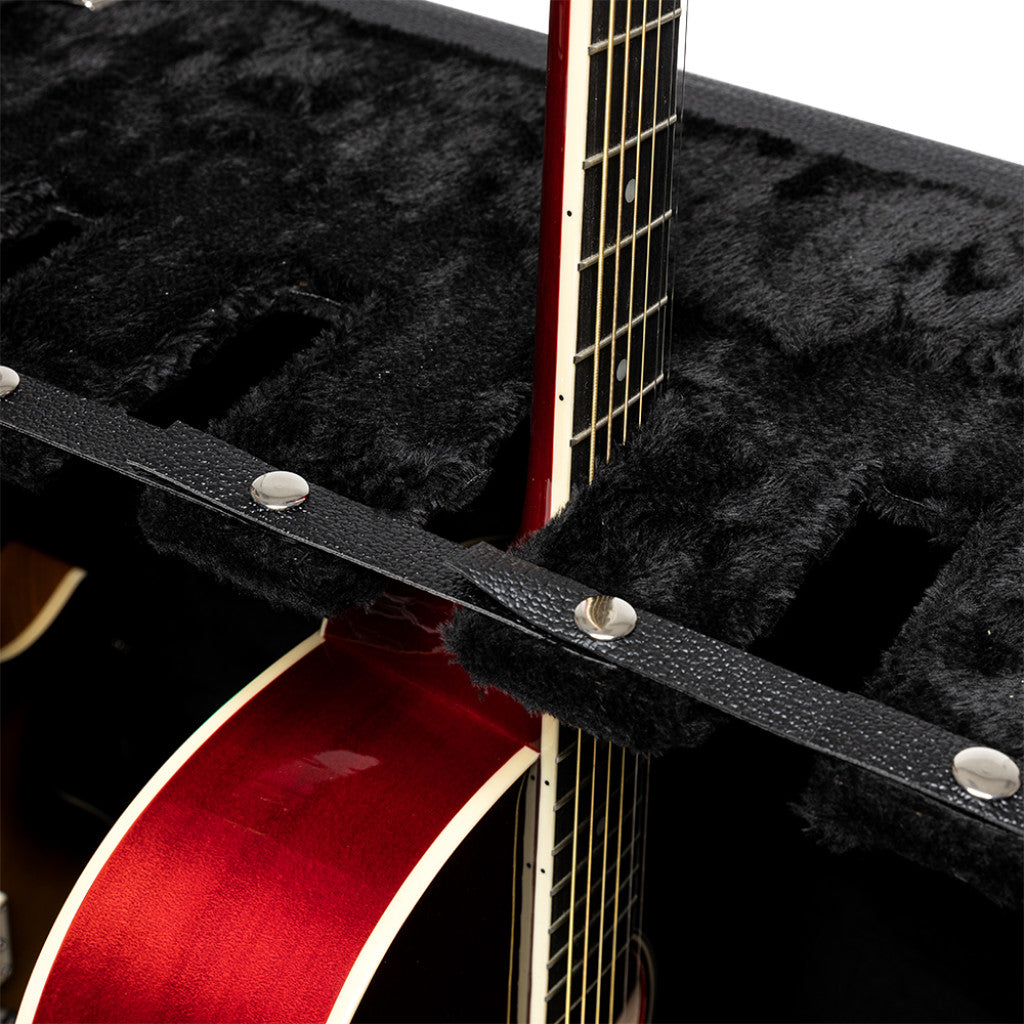 Stagg GDC-6 Portable Guitar Rack Case (holds Electric + Acoustic Guitars) - Online Only