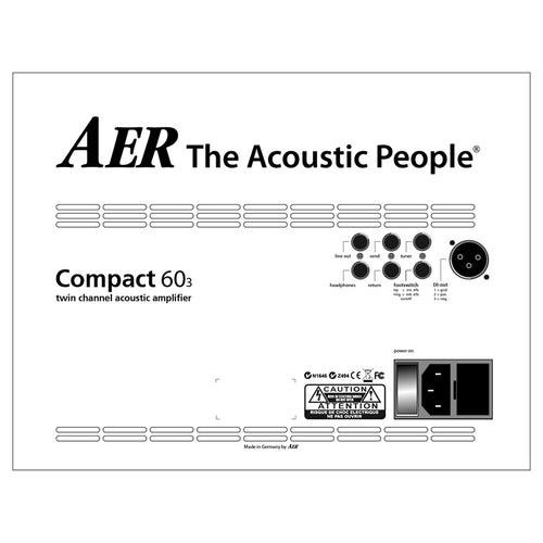 AER Compact 60/3 Acoustic Guitar Amplifier